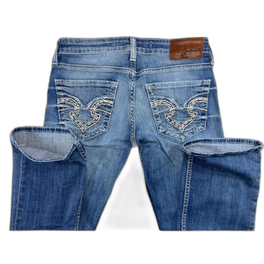 Y2K Ultra Low Rise Sweet Boot Big Star Jeans W/26R Blue 3033 LN - Picture 13 of 13